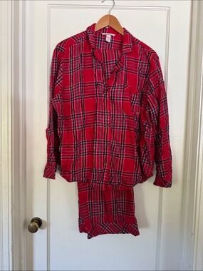 Victoria's Secret Red Plaid Pajama Set